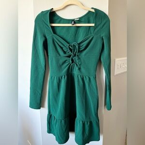 Green Long Sleeve Dress